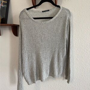 Brandy Melville Gray Knit Sweater